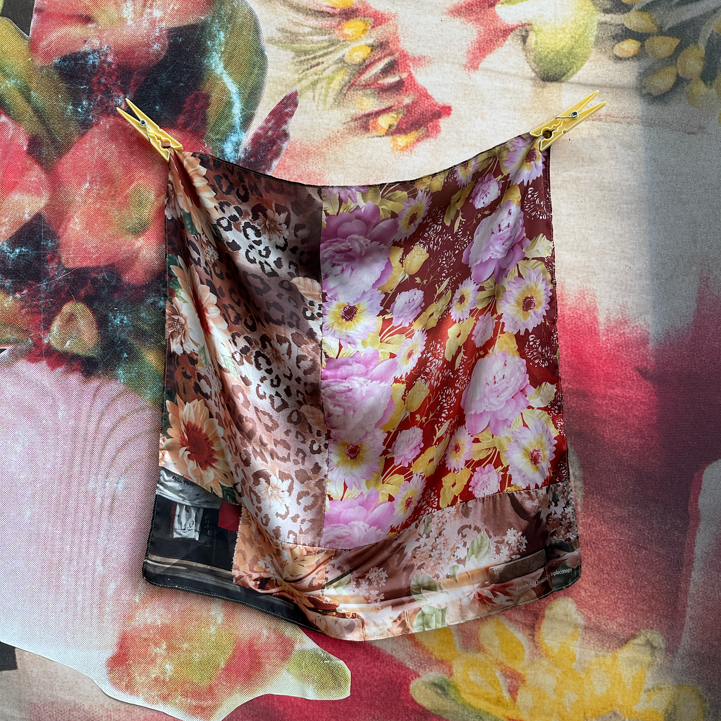 Storefront Scarf by Farah Al Qasimi