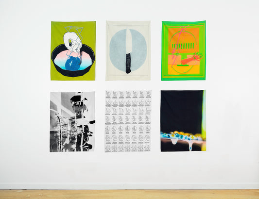 Banners for Resentment, 2018 by José León Cerrillo, Jaya Howey, Ulrike Müller, Ebecho Muslimova, Willa Nasatir & Anicka Yi by José León Cerrillo, Jaya Howey, Ulrike Müller, Ebecho Muslimova, Willa Nasatir & Anicka Yi