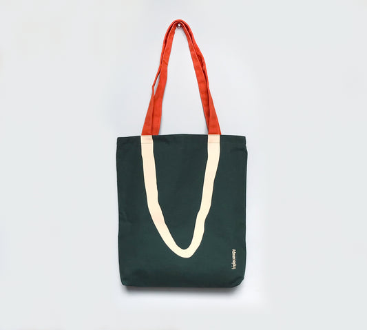 Mirror Tote, After Joan Jonas (green)