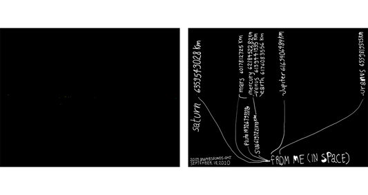 From Me (in Space), 2010 by Matt Mullican